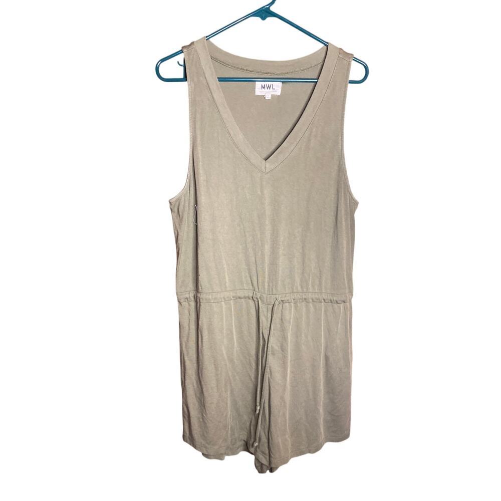 Sage Green MWL Romper Beach Lounge Large Madewell